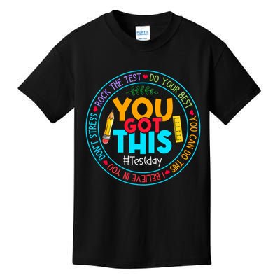 Rock The Test Don't Stress Just Do Your Best Test Day Rock The Test Teach.er Testing Day You Got This Kids T-Shirt
