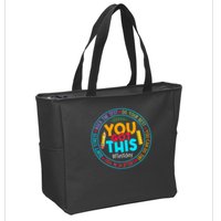 Rock The Test Don't Stress Just Do Your Best Test Day Rock The Test Teach.er Testing Day You Got This Zip Tote Bag