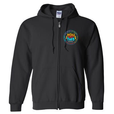 Rock The Test Don't Stress Just Do Your Best Test Day Rock The Test Teach.er Testing Day You Got This Full Zip Hoodie