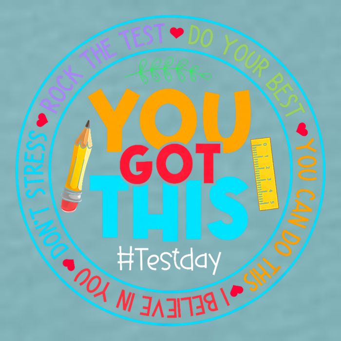 Rock The Test Don't Stress Just Do Your Best Test Day Rock The Test Teach.er Testing Day You Got This Sueded Cloud Jersey T-Shirt