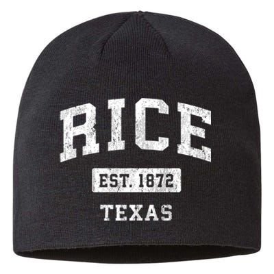 Rice Texas Tx Vintage Sports Established Sustainable Beanie