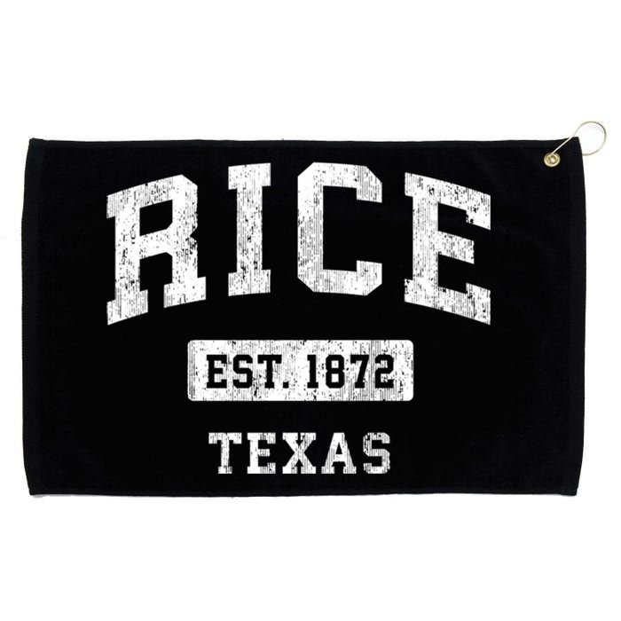 Rice Texas Tx Vintage Sports Established Grommeted Golf Towel