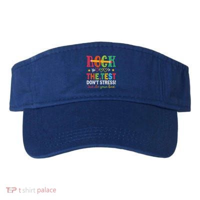 Rock The Test Don't Stress Just Do Your Best Teacher Visor