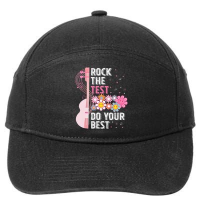 Rock The Test Do Your Best Testing Day Teachers Students Gift 7-Panel Snapback Hat