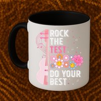 Rock The Test Do Your Best Testing Day Teachers Students Gift Mug