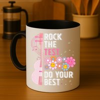 Rock The Test Do Your Best Testing Day Teachers Students Gift Mug