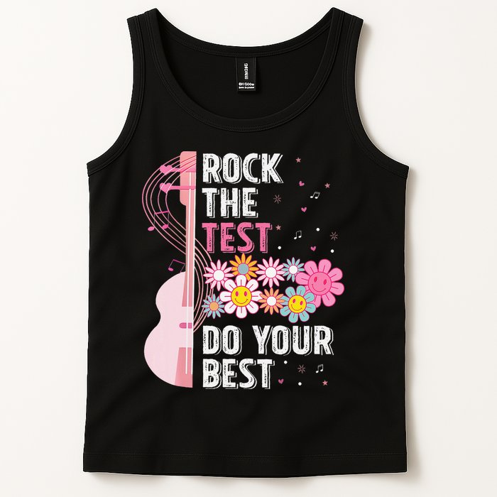 Rock The Test Do Your Best Testing Day Teachers Students Gift Tank Top