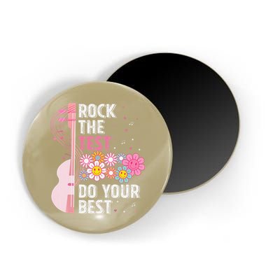 Rock The Test Do Your Best Testing Day Teachers Students Gift Magnet
