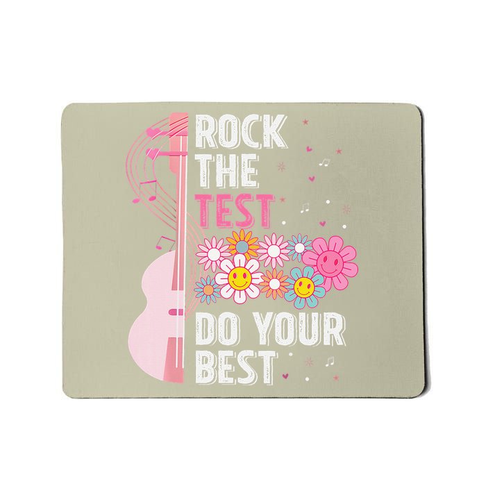 Rock The Test Do Your Best Testing Day Teachers Students Gift Mousepad
