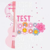 Rock The Test Do Your Best Testing Day Teachers Students Gift Garment-Dyed Sweatshirt