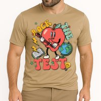 Rock The Test Apple Teacher Appreciation Teacher Graduation Cooling Performance Crew T-Shirt