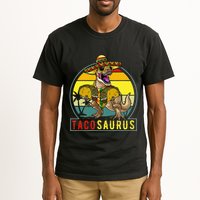 Retro Tacosaurus Taco Dinosaur T Rex Funny Cinco De Mayo Tall T-Shirt