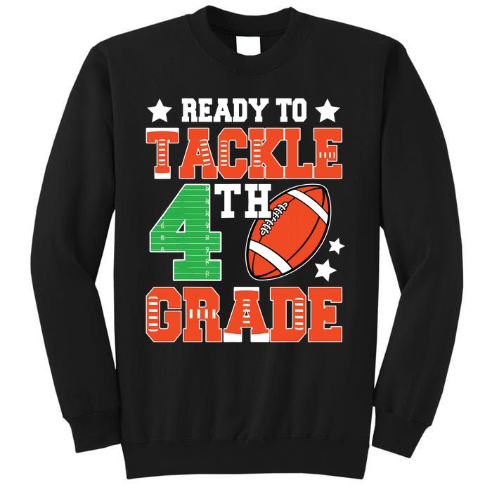 Ready To Tackle Fourth Grade Back To School Football Sweatshirt