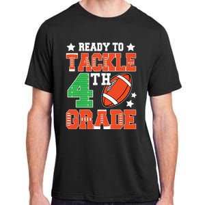 Ready To Tackle Fourth Grade Back To School Football Adult ChromaSoft Performance T-Shirt