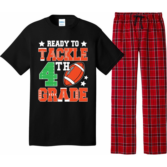 Ready To Tackle Fourth Grade Back To School Football Pajama Set