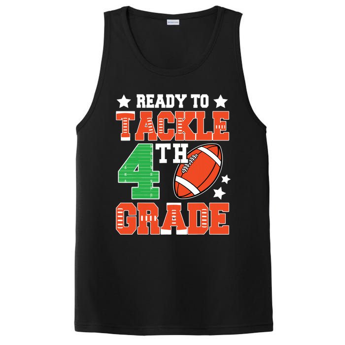 Ready To Tackle Fourth Grade Back To School Football PosiCharge Competitor Tank