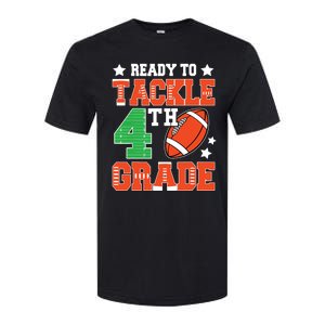 Ready To Tackle Fourth Grade Back To School Football Softstyle CVC T-Shirt