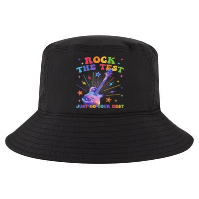 Rock The Test Testing Day Teacher Student Just Do Your Best Cool Comfort Performance Bucket Hat