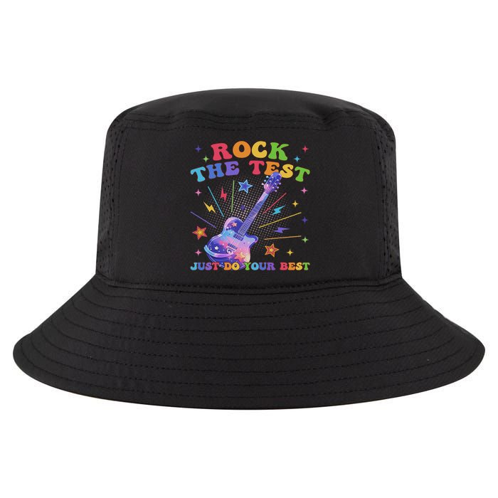 Rock The Test Testing Day Teacher Student Just Do Your Best Cool Comfort Performance Bucket Hat