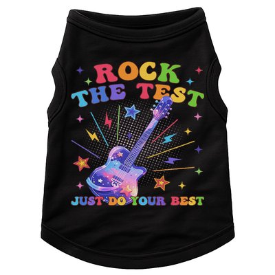 Rock The Test Testing Day Teacher Student Just Do Your Best Doggie Tank