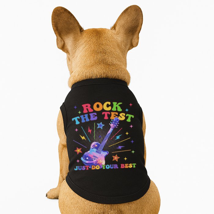 Rock The Test Testing Day Teacher Student Just Do Your Best Doggie Tank