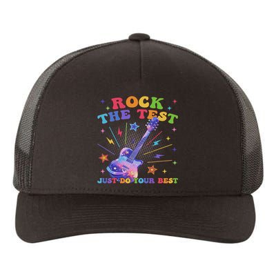 Rock The Test Testing Day Teacher Student Just Do Your Best Yupoong Adult 5-Panel Trucker Hat