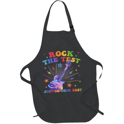 Rock The Test Testing Day Teacher Student Just Do Your Best Apron