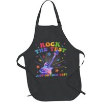 Rock The Test Testing Day Teacher Student Just Do Your Best Apron