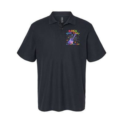 Rock The Test Testing Day Teacher Student Just Do Your Best Polo