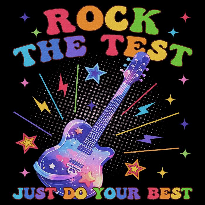 Rock The Test Testing Day Teacher Student Just Do Your Best 16 in Basic Backpack