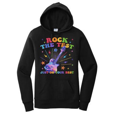 Rock The Test Testing Day Teacher Student Just Do Your Best Women's Pullover Hoodie