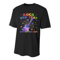 Rock The Test Testing Day Teacher Student Just Do Your Best Youth Performance Sprint T-Shirt