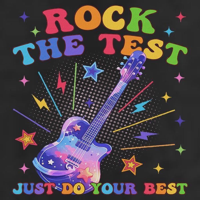 Rock The Test Testing Day Teacher Student Just Do Your Best 25L Jumbo Tote