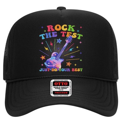 Rock The Test Testing Day Teacher Student Just Do Your Best Trucker Hat