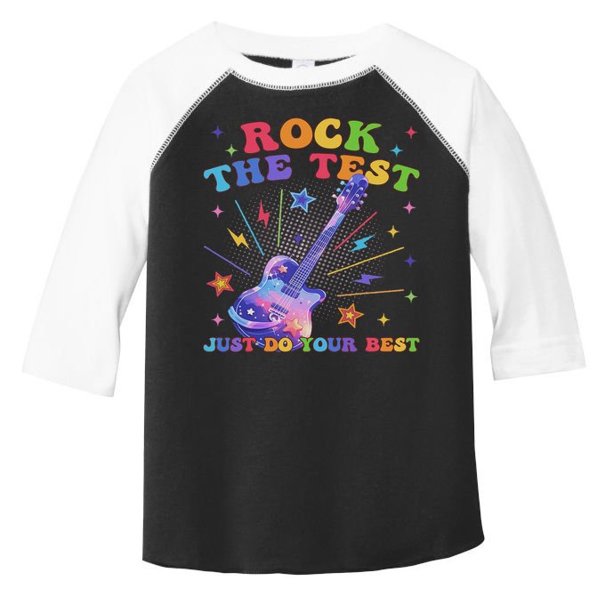 Rock The Test Testing Day Teacher Student Just Do Your Best Toddler Fine Jersey T-Shirt