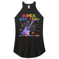 Rock The Test Testing Day Teacher Student Just Do Your Best Women's Perfect Tri Rocker Tank