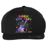 Rock The Test Testing Day Teacher Student Just Do Your Best Wool Snapback Cap