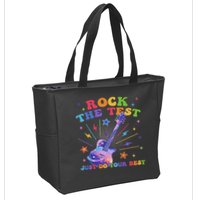 Rock The Test Testing Day Teacher Student Just Do Your Best Zip Tote Bag