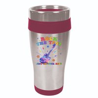 Rock The Test Testing Day Teacher Student Just Do Your Best 16oz Travel Tumbler