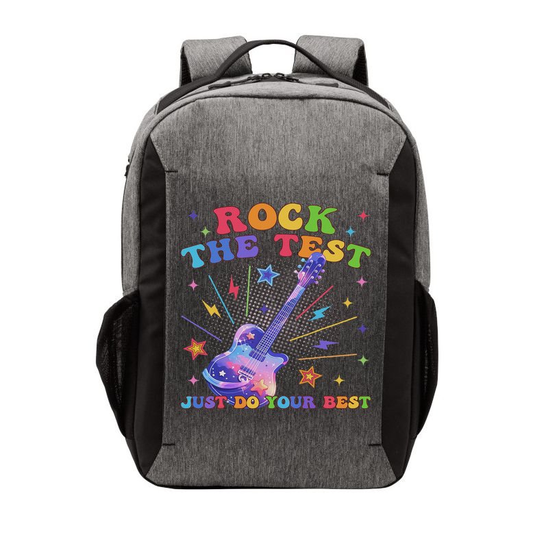 Rock The Test Testing Day Teacher Student Just Do Your Best Vector Backpack