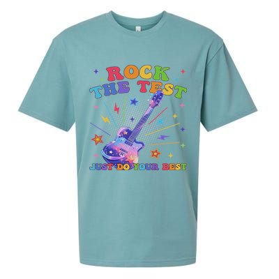 Rock The Test Testing Day Teacher Student Just Do Your Best Sueded Cloud Jersey T-Shirt