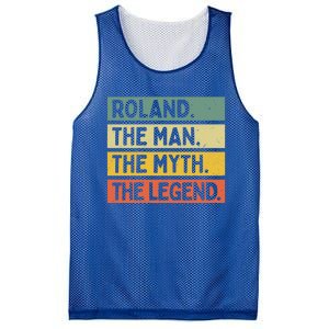 Roland The The Myth The Legend Funny Personalized Quote Gift Mesh Reversible Basketball Jersey Tank