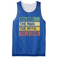 Roland The The Myth The Legend Funny Personalized Quote Gift Mesh Reversible Basketball Jersey Tank