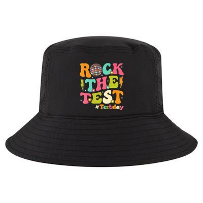 Rock The Test Testing Day Retro Motivational Cool Comfort Performance Bucket Hat