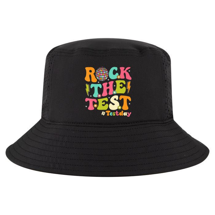 Rock The Test Testing Day Retro Motivational Cool Comfort Performance Bucket Hat