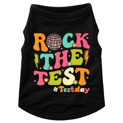 Rock The Test Testing Day Retro Motivational Doggie Tank