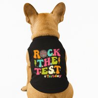 Rock The Test Testing Day Retro Motivational Doggie Tank