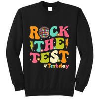 Rock The Test Testing Day Retro Motivational Sweatshirt