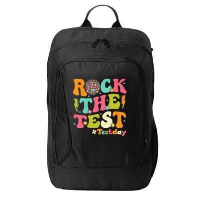 Rock The Test Testing Day Retro Motivational City Backpack