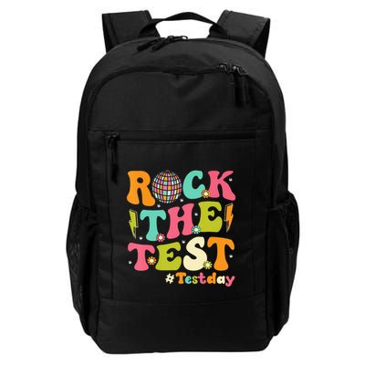 Rock The Test Testing Day Retro Motivational Backpack